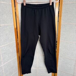 Black Diamond Polartec Pants Womens Medium Black Made in USA Base Layer VTG HOLE